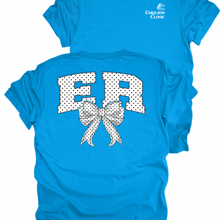 Carilion Clinic White Polka Dot - Comfort Colors T-Shirt