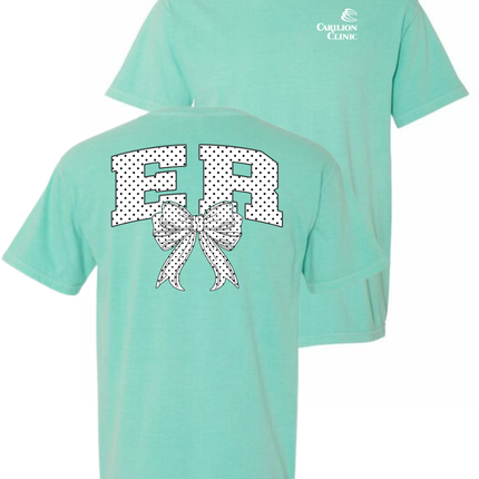 Carilion Clinic White Polka Dot - Comfort Colors T-Shirt