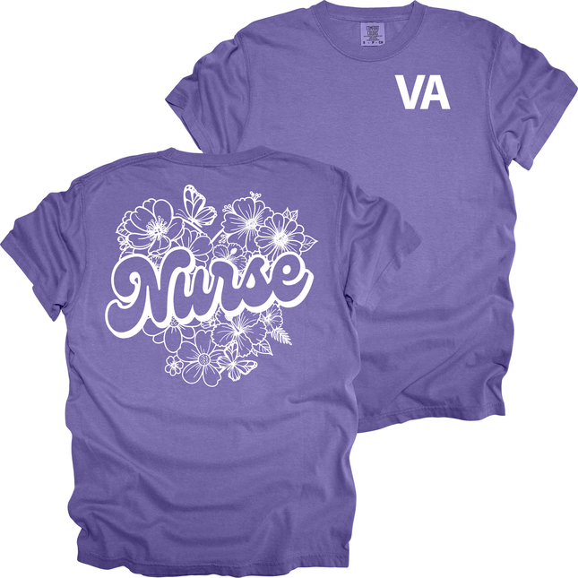 Veterans Administration Sketched Nurse - Comfort Colors T-Shirt