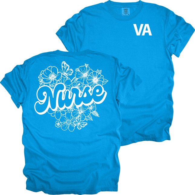 Veterans Administration Sketched Nurse - Comfort Colors T-Shirt