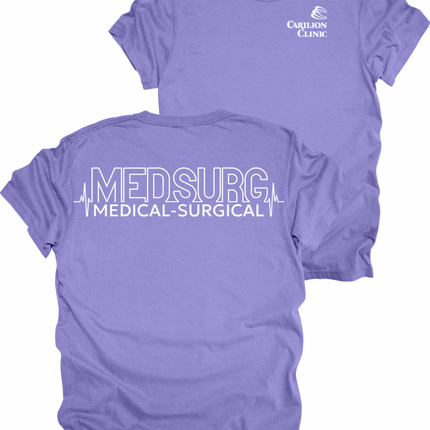 Carilion Clinic MedSurg Heartbeat- Comfort Colors T-Shirt