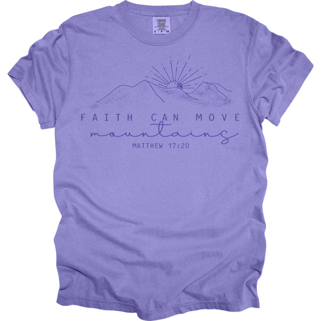Faith Can Move Mountains - Comfort Colors T-Shirt