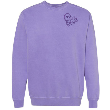 Simply Blessed Embroidered Pocket - Sweatshirt