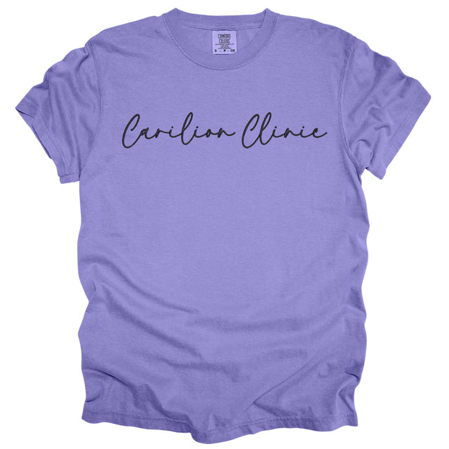 Carilion Clinic Cursive Writing Print - Comfort Colors T-Shirt