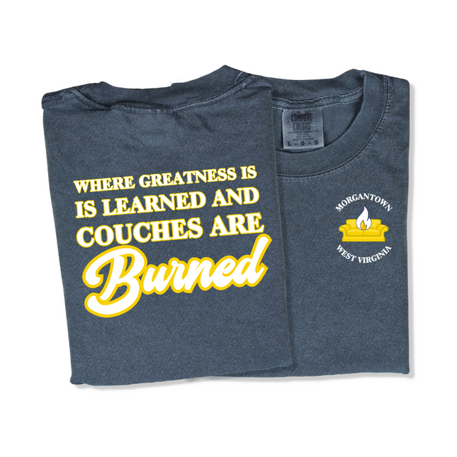 West Virginia Burning Couch - Comfort Colors 1717 & Gildan 5000