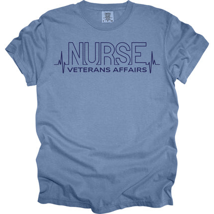 Nurse Heartbeat Veterans Affairs - Comfort Colors T-Shirt