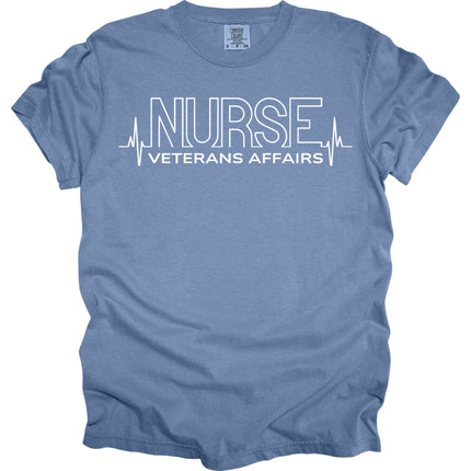 Nurse Heartbeat Veterans Affairs - Comfort Colors T-Shirt