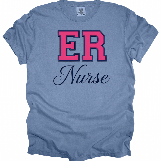 Varsity Hot Pink Departments- Comfort Colors T-Shirt