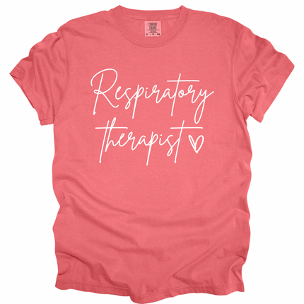 Respiratory Therapy with Heart - Comfort Colors T-Shirt