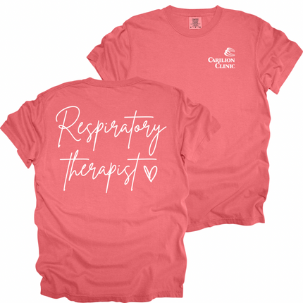 Carilion Clinic Cursive Respiratory Therapy - Comfort Colors T-Shirt