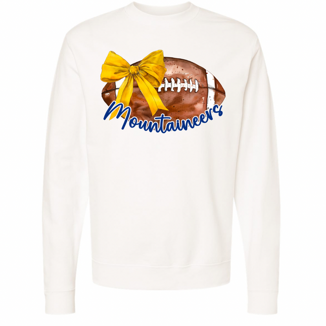 Croquette Mountaineers Football with Bow - Gildan Series