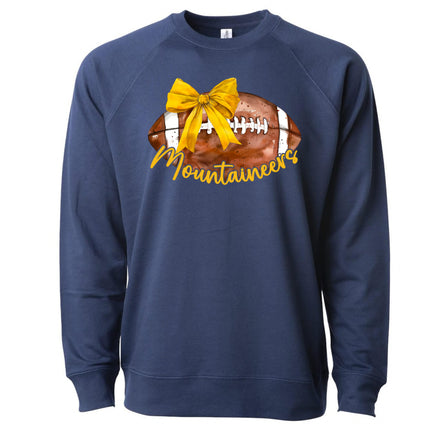 Croquette Mountaineers Football with Bow - Gildan Series