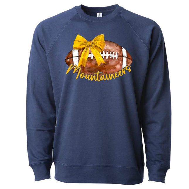 Croquette Mountaineers Football with Bow - Gildan Series