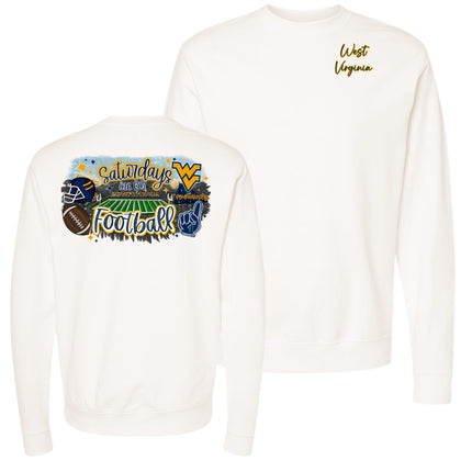 Saturdays are for West Virginia Football with Cursive WV - Gildan Series