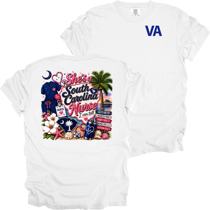 She's A South Carolina Nurse - Comfort Colors T-Shirt