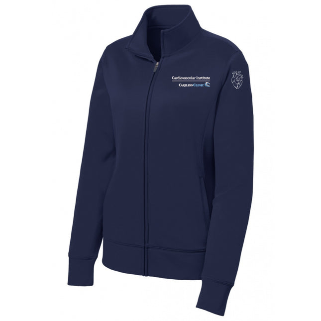 Carilion Clinic Cardiology Embroidered Polyester Full Zip Jacket