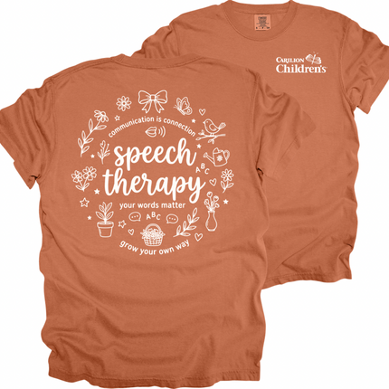 Carilion Childrens Speech Therapy Communication is Connection - Comfort Colors Apparel
