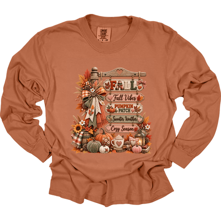 Fall Vibes - Comfort Colors Long Sleeve