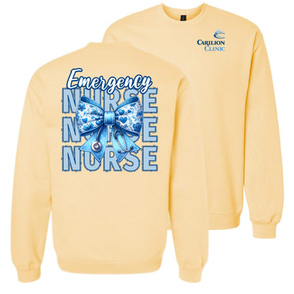 Carilion Clinic Nurse with Blue Bow