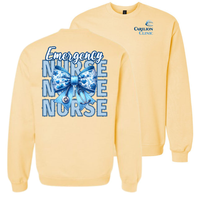 Carilion Clinic Nurse with Blue Bow