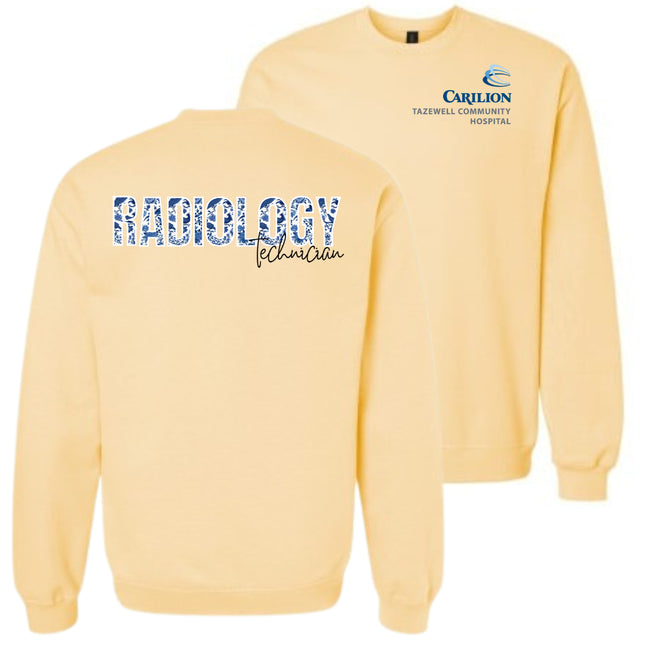Carilion Clinic Floral Radiology Technician - Gildan Sweatshirts