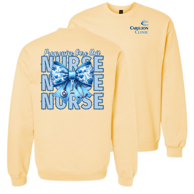 Carilion Clinic Nurse with Blue Bow