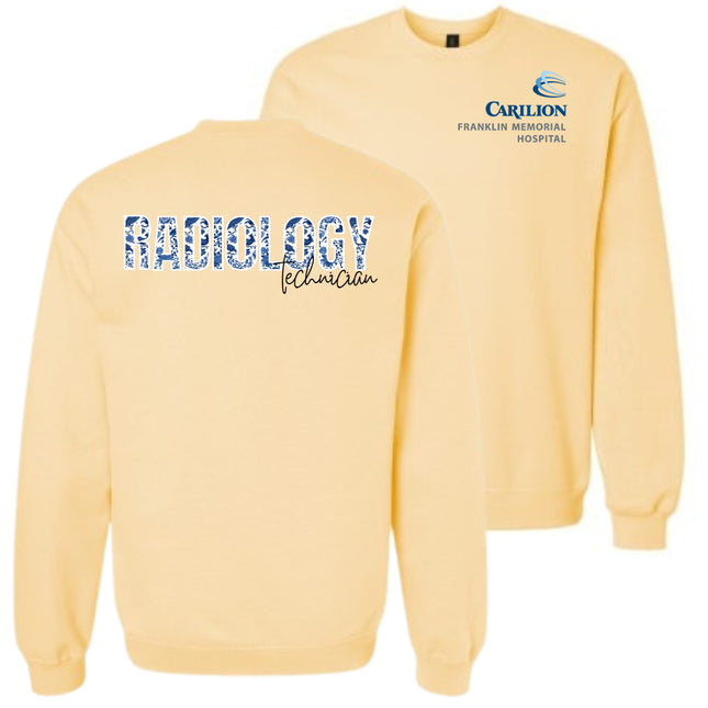 Carilion Clinic Floral Radiology Technician - Gildan Sweatshirts