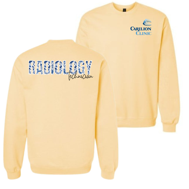 Carilion Clinic Floral Radiology Technician - Gildan Sweatshirts