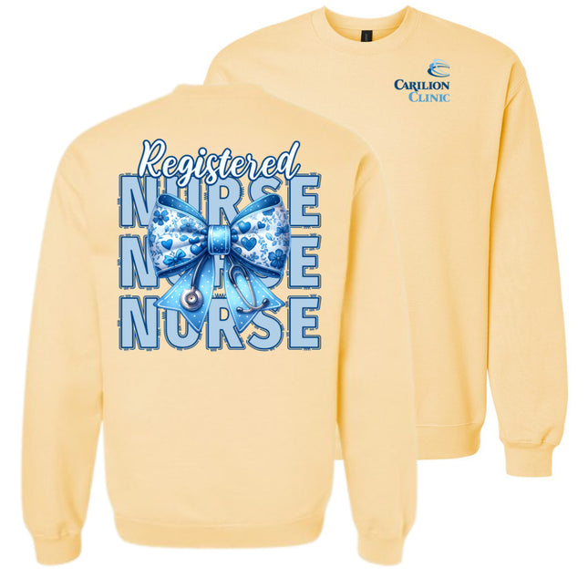 Carilion Clinic Nurse with Blue Bow
