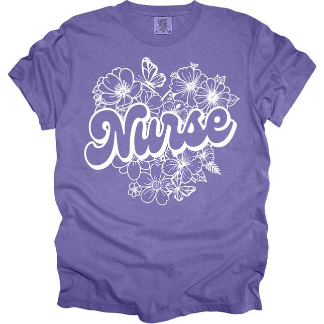 Sketched Nurse - Comfort Colors T-Shirt